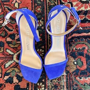 Stuart weitzman royal blue/violet nudist heel